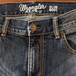 Wrangler Retro Slim Bootcut Men's Blue Jeans